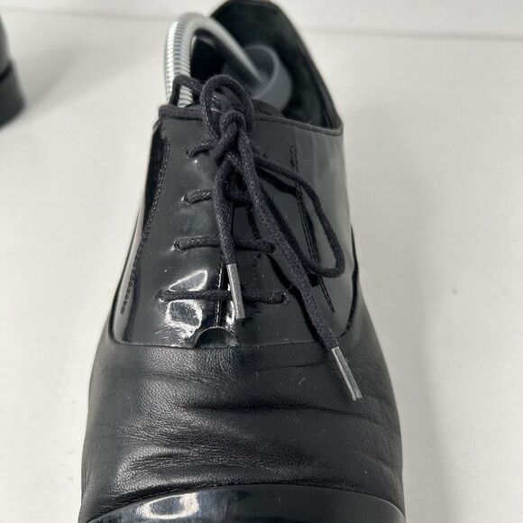 Mezlan Men\'s CONCERTO Tuxedo Cap Toe Oxford BLACK Shoes 3802 Size‎ 10.5 M main image 6